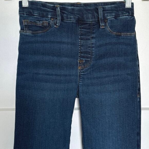Good American Power Stretch Pull On Flare Denim Jeans Women’s Size M Indigo491 - Picture 6 of 10